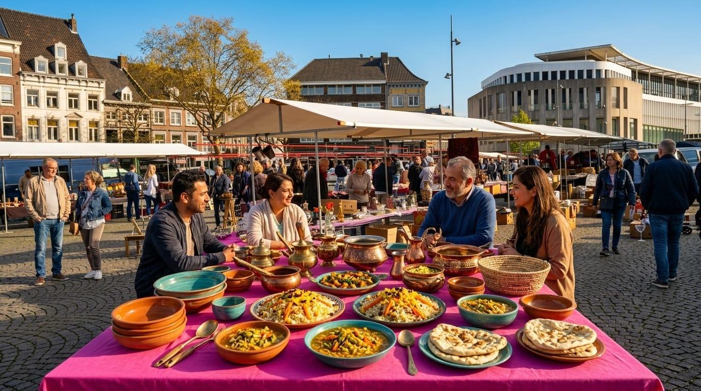 Afghaanse keuken, samen eten in Huis van de Wijk Waterlandplein